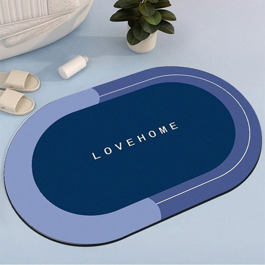 2PC Anti-Slip Bathroom Mat – Fast Drying Water Absorbent Floor Mat