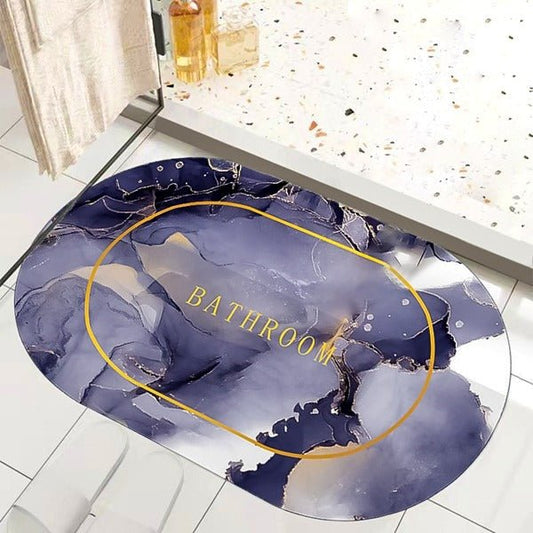 2PC Anti-Slip Bathroom Mat – Fast Drying Water Absorbent Floor Mat