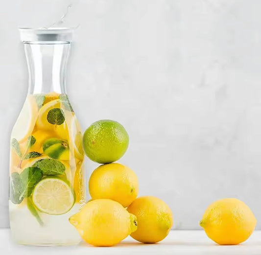 Transparent Water Bottle With Flip Lid, Airtight Juice Bottle, Round Clear Plastic Water Bottle