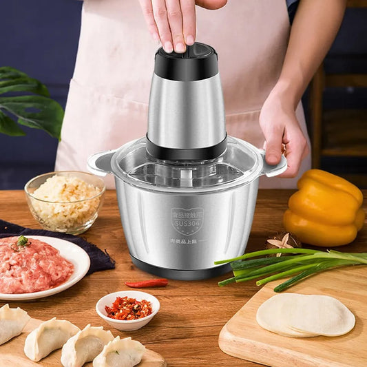 3L Food Processor – Stainless Steel Kitchen Mixer & Chopper