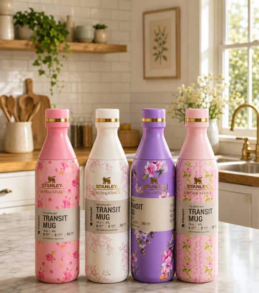 Floral Insulated Water Bottle, Elegant Floral Travel Mug, Stainless Steel Floral Bottle, Petal Print Thermal Bottle
