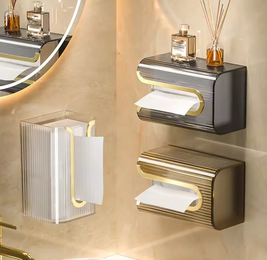 U Shape Transparent Tissue Box, Wall Mounted Acrylic Transparent Tissue Box, Table Napkin Holder, Bathroom Tissue Paper Dispenser