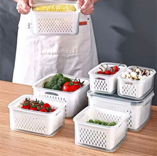 5Pcs Food Storage Containers with Lids, Fridge Container Box With Lid, Multifunctional Kitchen Accessories