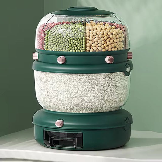 9KG Double Layer 360° Rotating Storage Organizer – Kitchen & Home Essentials