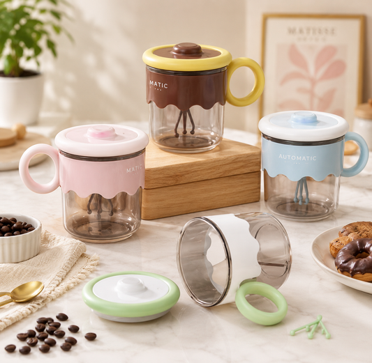 Smart Electric Self Mixing Mug With Handle, Automatic Self Stirring Coffee Mug, Portable Automatic Stirring Cup, Rechargeable Automatic Beverage Mixing Mug