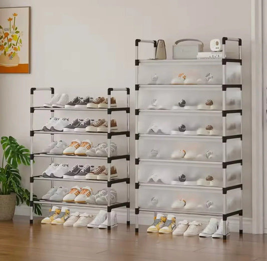 Dustproof Shoe Rack Organizer | Multi-Layer Waterproof Shoe Stand | Space-Saving Storage Shelf for Home