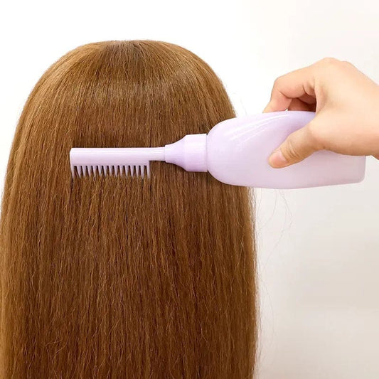 170ml Hair Dye Apilator, Perm Dyeing Cream Hair Shampoo Bottle, Plastic Hair Coloring Comb, Oil Dispenser Hair Comb Bottle, Hair Dressing Styling Tool, Oil Treatment Hair Dye Bottle, Root Comb Applicator Bottle