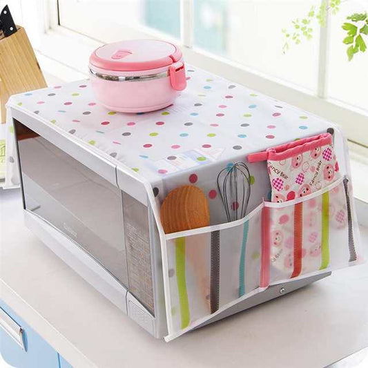Microwave Oven Dust Cover – Protective Kitchen Accessory