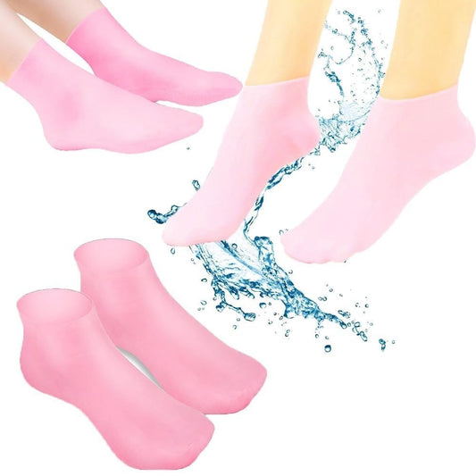 Moisturizing Jelly Socks for Dry Feet | Hydrating Gel Heel Socks for Cracked Heels, Rough Skin & Callus Repair