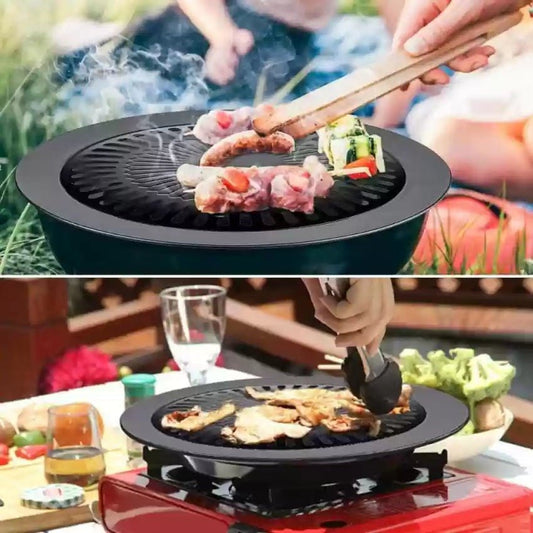 Smokeless Barbecue Grill Pan – Indoor & Outdoor Cooking