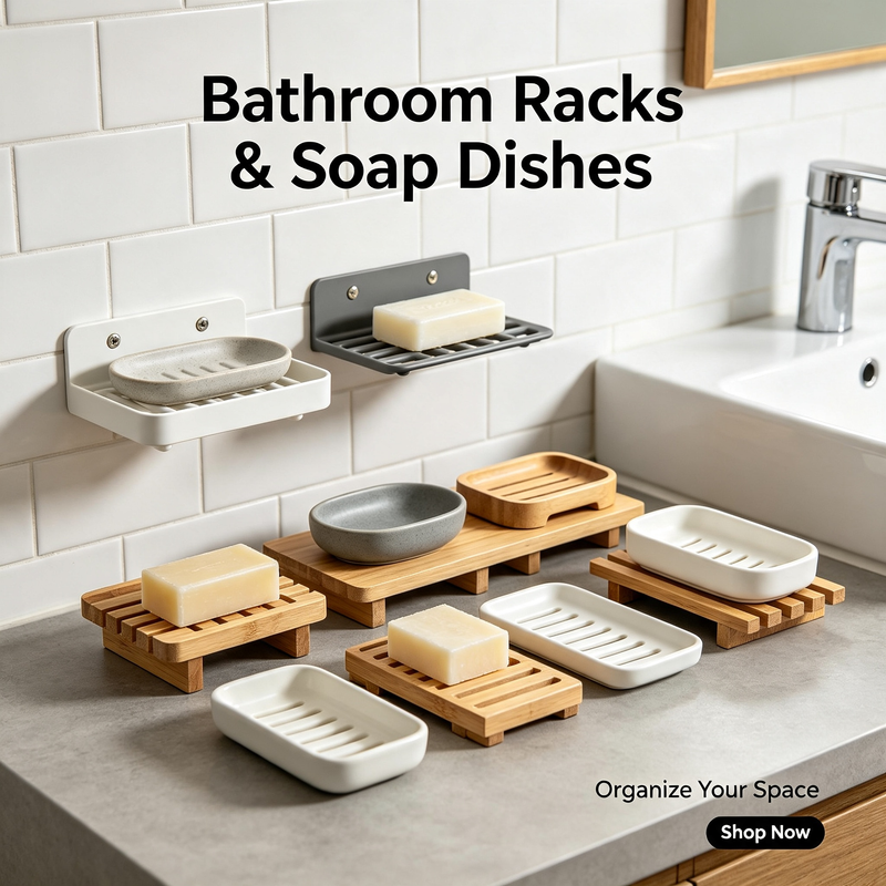 Bathroom Racks & Soap Dishes – Vanity Storage
