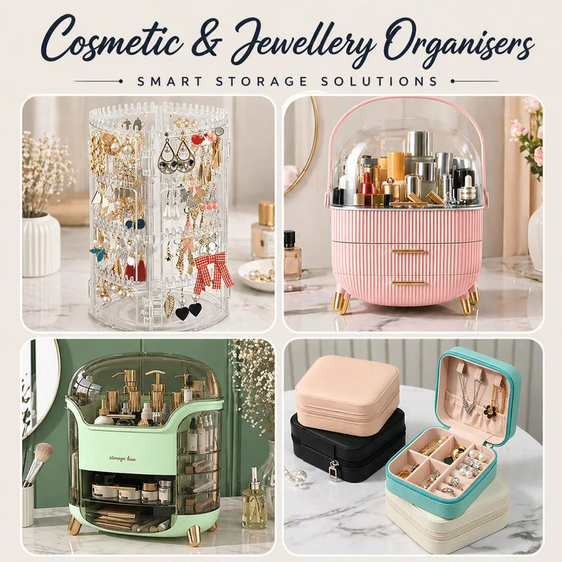 Cosmetic & Jewellery Organisers – Vanity Storage