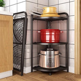 Tripod Folding Trolley Rack, Kitchen Bathroom Corner Storage Shelf, Home Snack Vegetables Storage Rack, Multifunctional Extension Parallel Trolley