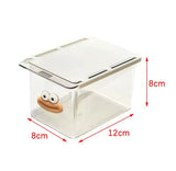 Transparent Smiley Mini Drawer, Under Table Drawer Storage Box, Cosmetic Pull Out Shelf Storage Box, Under Cabinet Storage Drawer