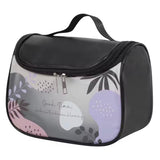 Waterproof Girly Print Toiletry Bag, Large Capacity Transparent Cosmetic Bag With Hook, Travel Portable Makeup Organizer Bag