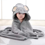 Cartoon Baby Bath Towel, Baby Cartoon Bathrobe, Baby Swaddling Blanket With Quilt