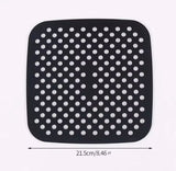 Set of 2 Silicone Reusable Square Air Fryer Mat, Non Stick Baking Mat, Kitchen Utensils Pan Tool Accessories