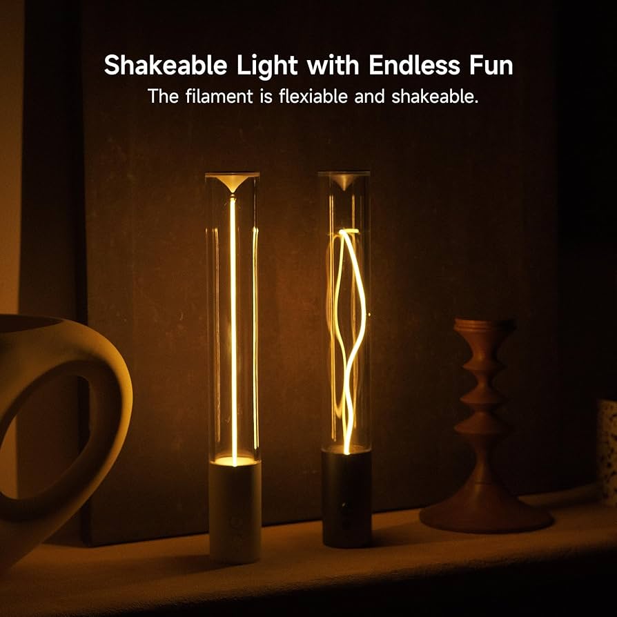 Wall Sticking Magnetic Wire Light, Touchable Cordless Desk Light, Room Decor LED Night Light