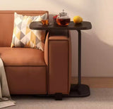 Multifunctional Wooden Beside Sofa Tables, Living Room Square Desk, Mini Bedside Coffee Table