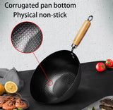 Non Stick Iron Frying Pan With Handle, Ramen Cooking Pot, Easy to Clean Cooking Pot, Kitchen Cookware Gadget