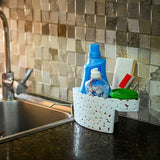Stone Multipurpose Sticky Basket, Kitchen Bathroom Organizer Basket, Plastic Storage Shelf Basket
