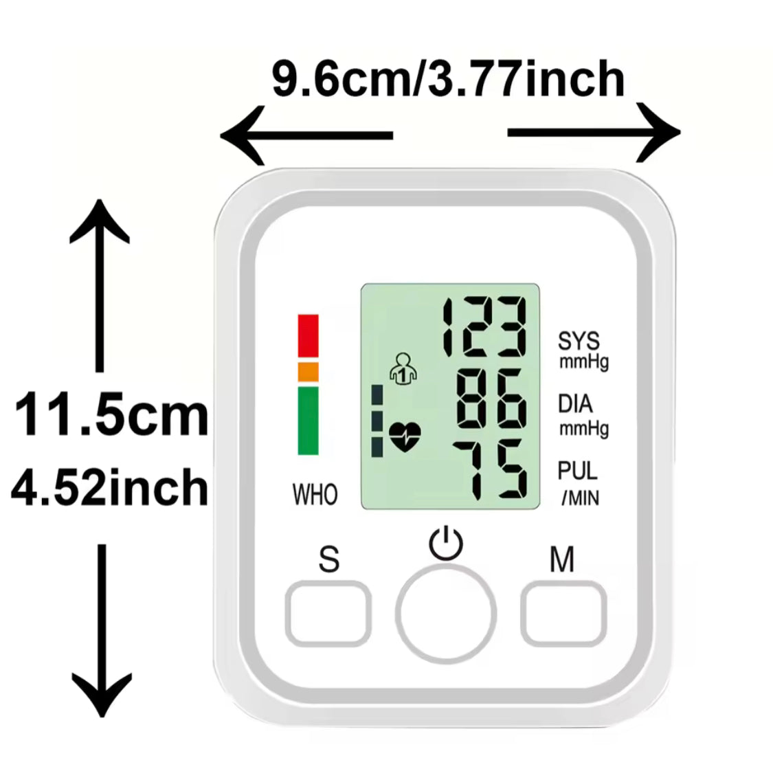 Digital Blood Pressure Monitor, Pressure Sensor Monitor Blood Pressure Equipment, Blood Pressure Monitor Kit, LED Display Medical Device