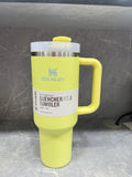 40oz Tumbler With Handle Straw, Stainless Steel Thermal Iced Travel Cup, Tumbler With Handle Lid Straw, Travel Car Mug