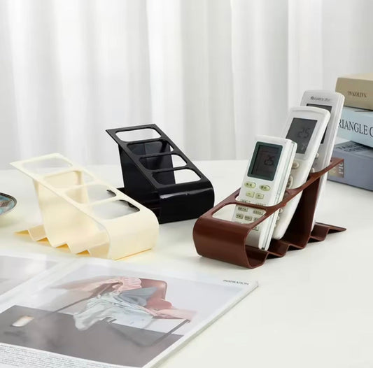 4 Slots Remote Control Storage Holder, AC Remote Control Station Rack, Desktop Stand Home Storage