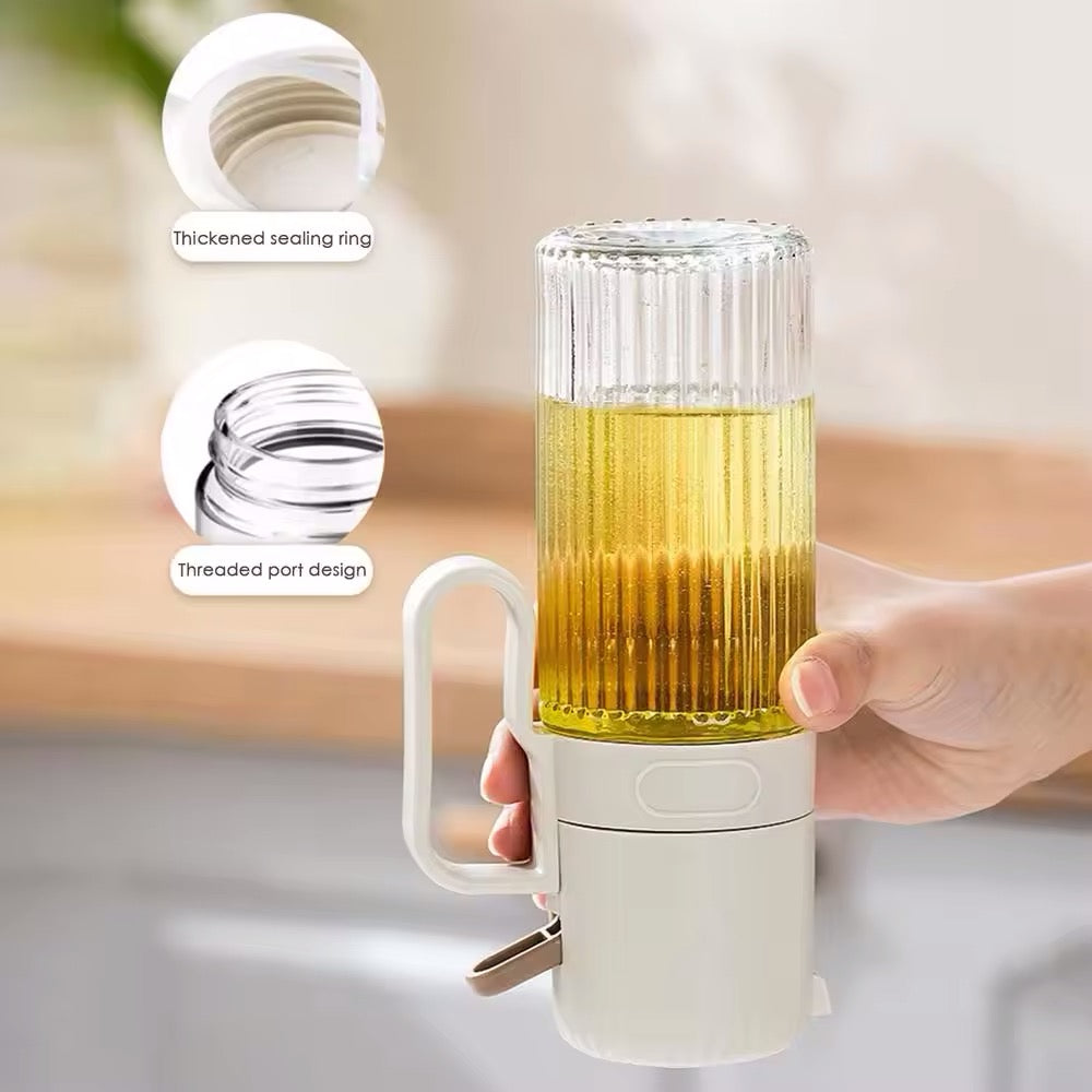 250ml Glass Spray Oil Bottle, Kitchen Oil Misting Spray Bottle, Pressure Thickened Leak-Proof Oil Spray Bottle, Oil Dispenser Bottle