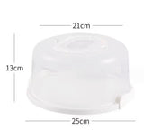 Transparent Airtight Round Cake Storage Box, Portable Muffins Dessert Carrier Box, Cake Carrier With Secure Locking Buckles