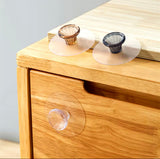Invisible Cabinet Door Handle, Transparent Round Hook, Self-adhesive Cupboard Door Knobs