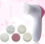 5 In 1 Multifunctional Face Cleansing Brush, Battery Powered Facial Cleaner,  Skin Care Massager, Facial Cleanser Tools