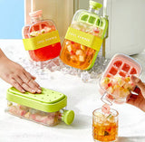 2 In 1 Ice Maker Ice Cube Bottle, Portable Ice Maker Kettle, Ice Mold Cooler Cup, Outdoor Fitness Drink Bottle