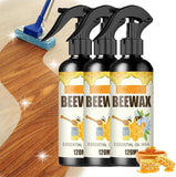 Beewax Natural Polish Spray, Honey Glow Wood Polish, Wood Revive Essential Oil Wax, Floor & Furniture Therapy