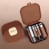 7pcs Anti Splash Nail Clipper, Professional Manicure And Pedicure Kit, Nail Clippers Protection Tool, Nail Care Grooming Kit