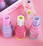 2 In 1 Cartoon Design Eraser And Sharpener, Kids School Stationary Supplies, Animal pencil Eraser