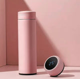 500ML LED Temperature Display Bottle, Stainless Steel Intellective Thermos with Double Bottom, Smart Vacuum Insulated Water Bottle