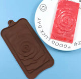 Silicone Chocolate Rose Flowers Shape Mold, Silicone DIY Chocolate Mold, Cake Decoration Tools