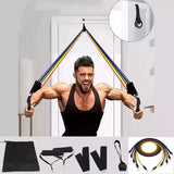 11-Piece Resistance Band Set – Adjustable Full Body Workout Bands with Handles, Ankle Straps & Door Anchor