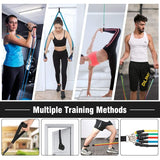 11-Piece Resistance Band Set – Adjustable Full Body Workout Bands with Handles, Ankle Straps & Door Anchor