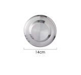 Luxury Matte Gold Stainless Steel Serving Plate, Multipurpose Food Plate, Kitchen Serving Plate