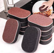 Set Of 2 Rust Remover Brush, Three Layers Magic Sponge, Multifunctional Sponge, Stone Pot Cleaning Brush