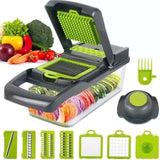 12 in 1 Multifunctional Vegetable Chopper – Kitchen Slicer, Dicer & Cutter with Storage Box