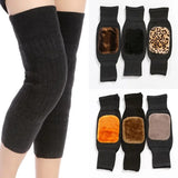 Warm Wool Knee Pads, Cashmere Wool Knee Brace Pads, Elastic Knees Sleeves Support Protector