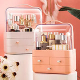 Acrylic Double Door Cosmetic Organizer