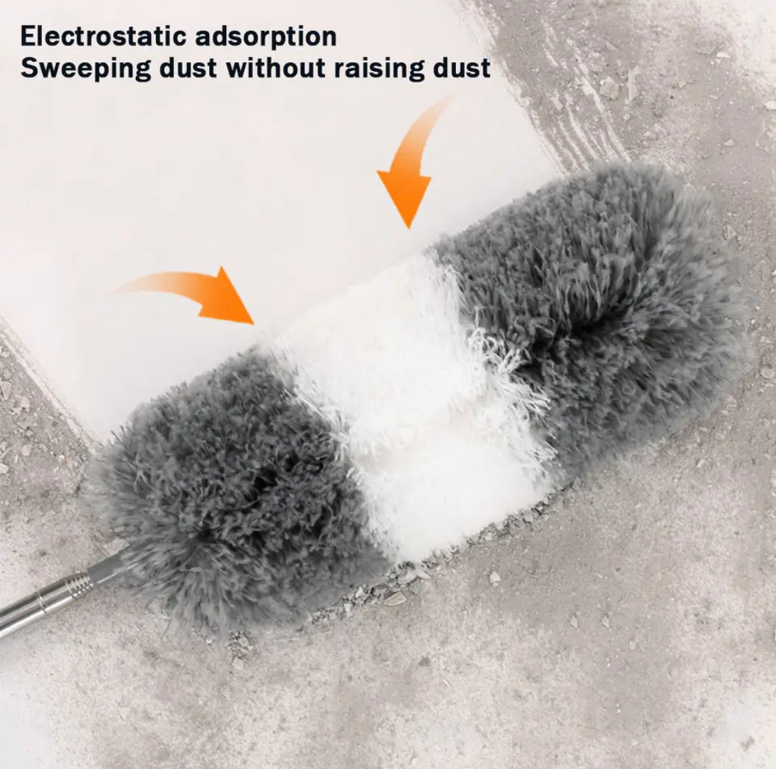 Telescopic Cleaning Duster Brush, Bendable Dust Cleaning Brush, Microfiber Extendable Duster