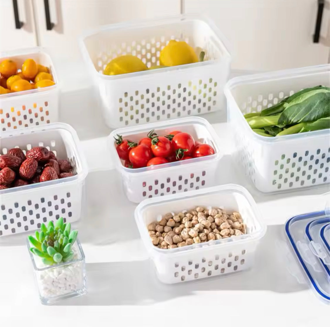 5Pcs Food Storage Containers with Lids, Fridge Container Box With Lid, Multifunctional Kitchen Accessories