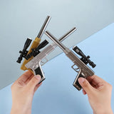 Pistol Shape Gel Pen,  Creative Gun Shape Gel Pen Light, ED Weapon Gel Pen, Refill Pen, Stationery School Supplies, Gun Toy Gel Pen, Sniper Rifle Gel Pen for School Student Writing Kids