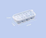 8 Grid Popup Ice Cube Tray, Square Ice Cube Mould, Soft Silicone Ice Cube Mold, Multi Grids Soft Bottom Quick Freezer Fruit Ice Cube Maker