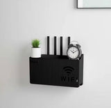 Wireless Wifi Router Shelf, Wall-mounted Cable Power Bracket Organizer, Router Wall Hanging  Rack,  Game Console Box, Self Adhesive Storage Rack, ABS Cable Organizer Box, Socket Power Cord Storage Shelf, Home Office Wall Organizer Management